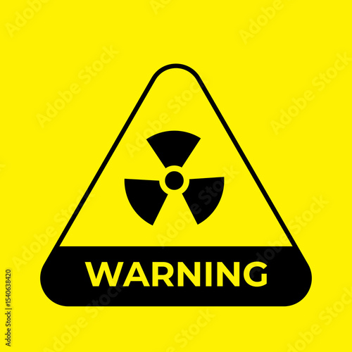 The radiation icon. Radiation symbol.