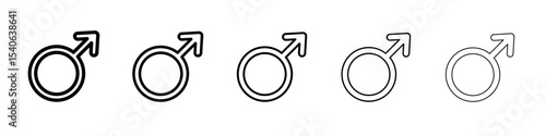 male icon Flat design on isolated background