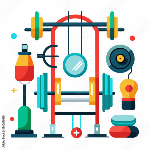 vector illustration of a gym ball
