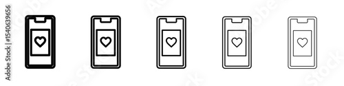 Mobile casino icon Flat design on isolated background