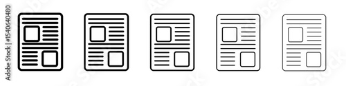 News Feed icon Flat design on isolated background