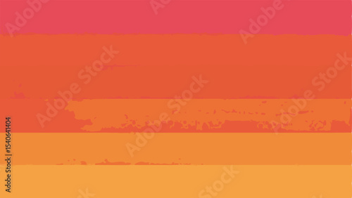 Abstract sunset hues composition with transparent and vibrant colored horizontal bands