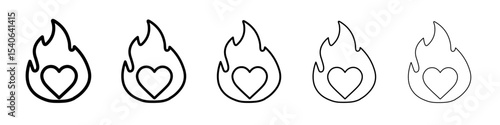 Passion icon Flat design on isolated background
