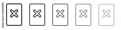 Penalty card sport icon Flat design on isolated background
