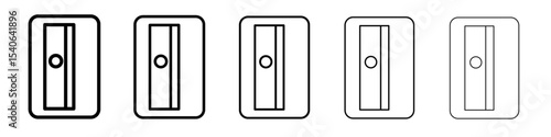 Pencil sharpener icon Flat design on isolated background