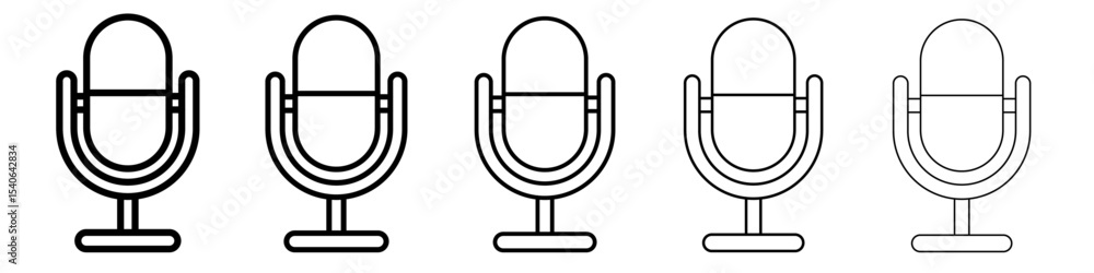 Podcast Icon Flat design on isolated background Podcast Icon Flat design on isolated background