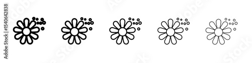 Pollen icon Flat design on isolated background