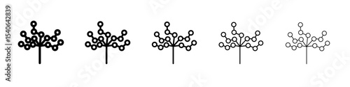 polygenetic tree icon Flat design on isolated background