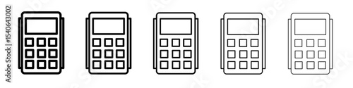 pos terminal icon Flat design on isolated background