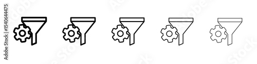 refinement icon Flat design on isolated background