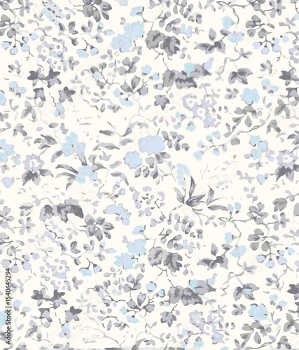 Ditsy floral seamless pattern. Small flower pattern background. Repeat pattern. Ditsy print. Ditsy style background for fashion,fabric, wrapping, decor. Flower pattern printing on surface. vector 