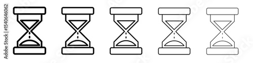 sand clock icon Flat design on isolated background