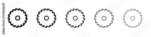 saw blade icon Flat design on isolated background