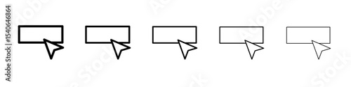 select element icon Flat design on isolated background