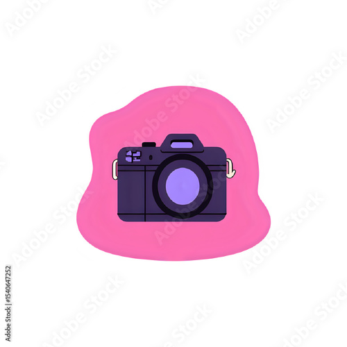 Pink Splash: A Digital Camera Icon