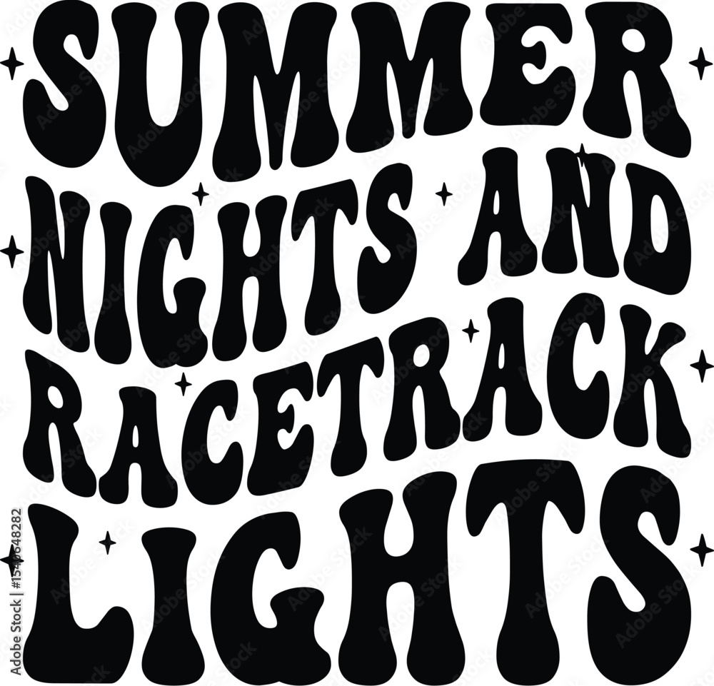Summer Nights and Racetrack Lights A Vibrant Summer Nightscape Graphic Summer Nights and Racetrack Lights A Vibrant Summer Nightscape Graphic