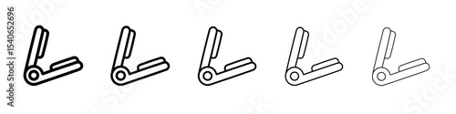 straightener icon Flat design on isolated background