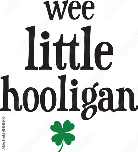 Wee Little Hooligan Irish Charm and Mischief Design