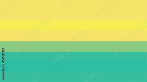 Harmonious gradient abstract composition of horizontal color bands for modern design