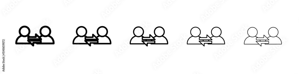 User interaction icon Flat design on isolated background User interaction icon Flat design on isolated background