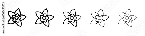 Vanilla icon Flat design on isolated background