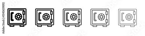 vault icon Flat design on isolated background