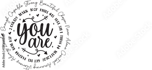 Inspirational You Are Amazing  Encouraging Words Graphic Design