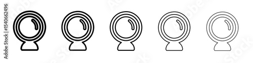 webcam icon Flat design on isolated background