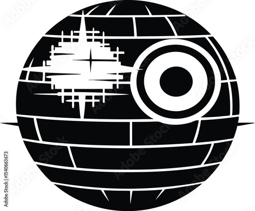 Death Star Vector Art