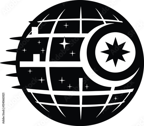 Death Star Vector Art