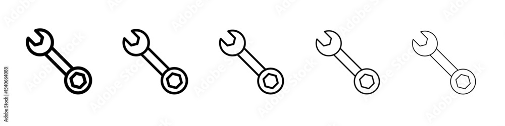 wrench icon Flat design on isolated background wrench icon Flat design on isolated background
