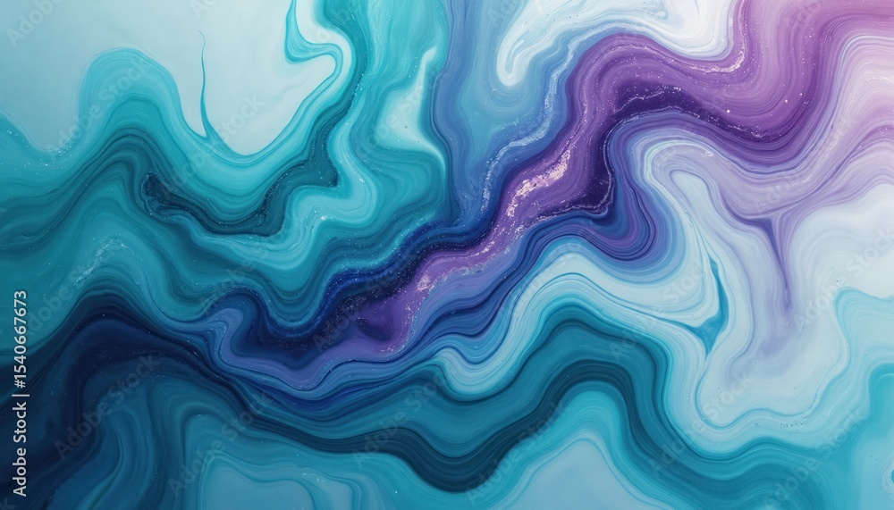 Abstract digital artwork features swirling patterns. Teal turquoise purple white hues. Fluid marble design, artistic backgrounds. Modern art, vibrant colors, fluid ink. Perfect for design, web, Abstract digital artwork features swirling patterns. Teal turquoise purple white hues. Fluid marble design, artistic backgrounds. Modern art, vibrant colors, fluid ink. Perfect for design, web,