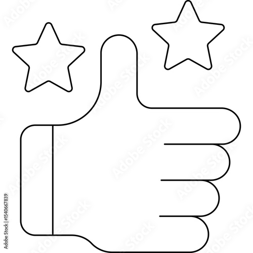 Rating icon single icon vector illustration