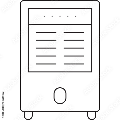 Air cooler icon single icon vector illustration