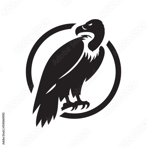 vulture vector silhouette clip art logo design illustration. collection of friend of environment. vulture sets.