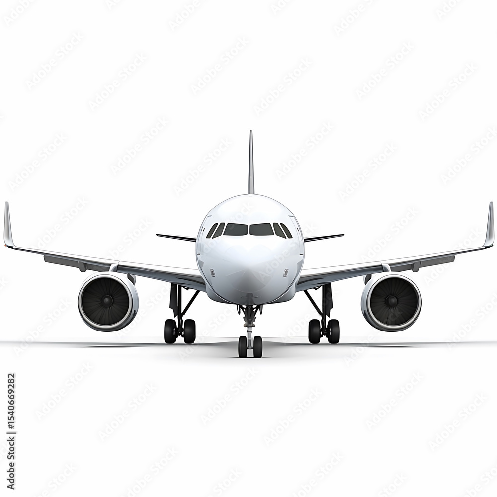 Fototapeta premium Plane isolated on white background