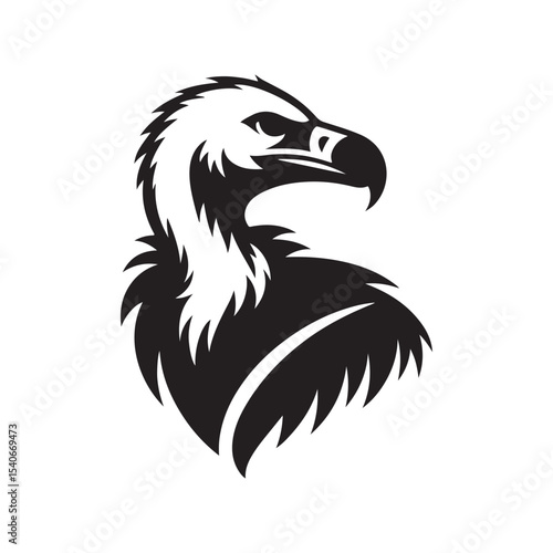 vulture vector silhouette clip art logo design illustration. collection of friend of environment. vulture sets.
