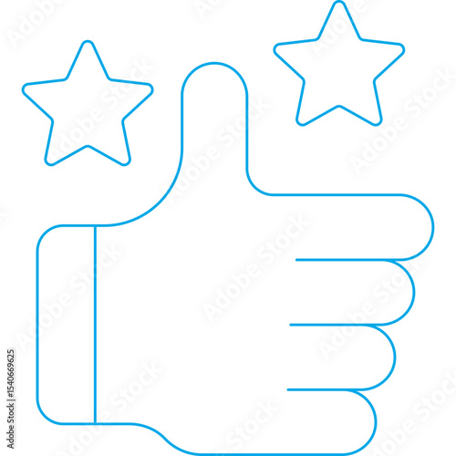 Rating icon single icon vector illustration