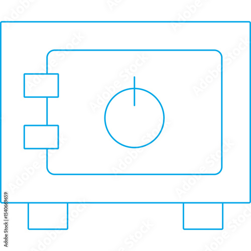 Safe box icon single icon vector illustration