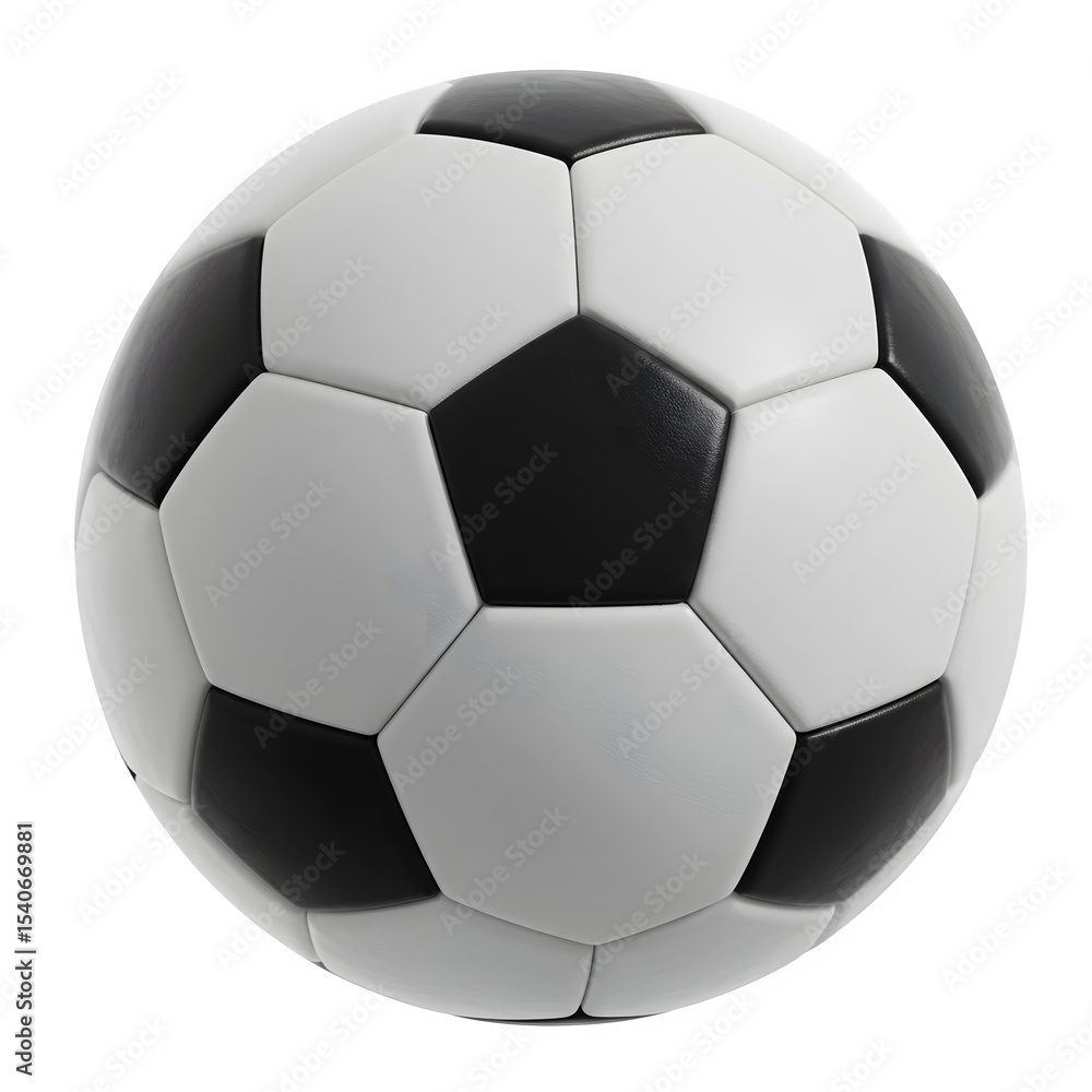 Soccer ball 3D, isolated on a transparent or white background Soccer ball 3D, isolated on a transparent or white background