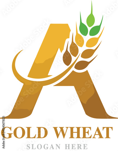 Fotografía A letter agri abstract vector logo