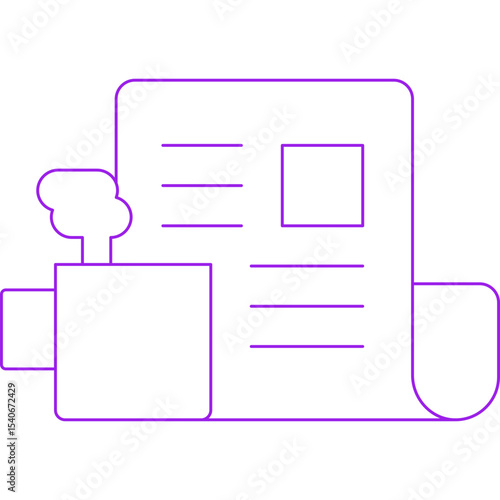 News paper icon single icon vector illustration