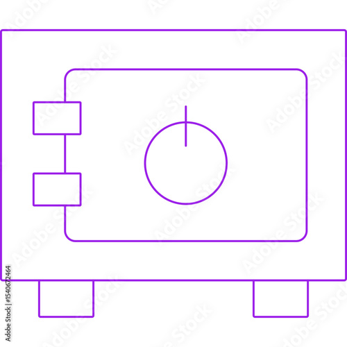 Safe box icon single icon vector illustration
