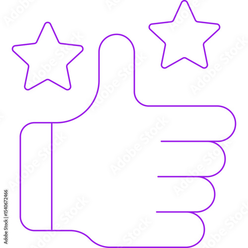 Rating icon single icon vector illustration