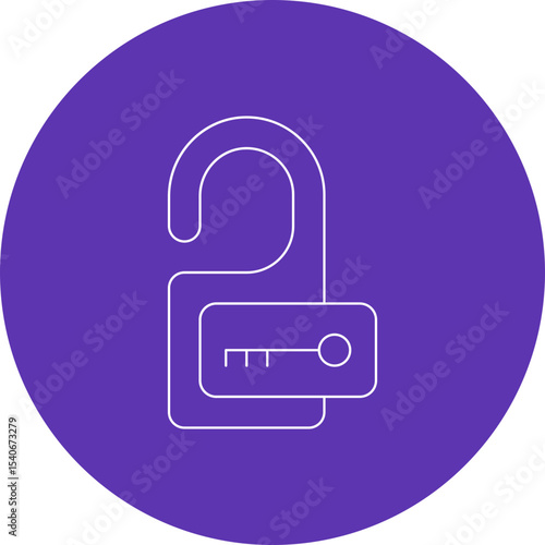 Door hanger icon 1 single icon vector illustration