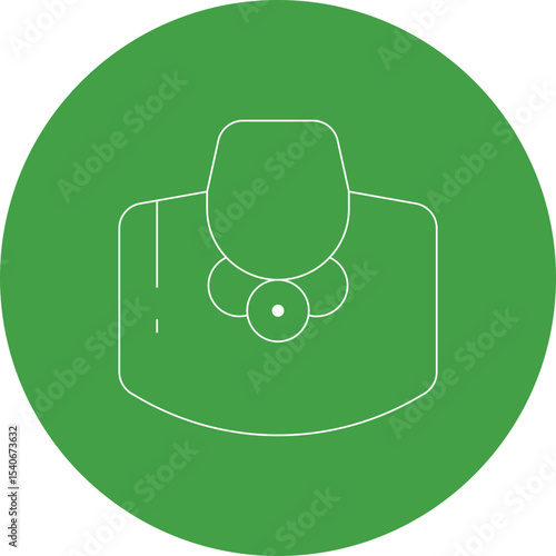 Necklace icon single icon vector illustration