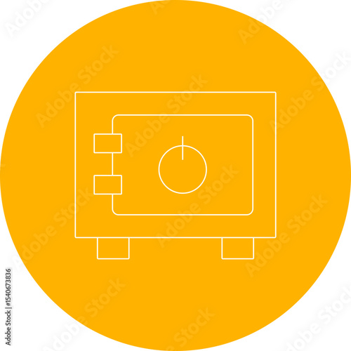 Safe box icon single icon vector illustration
