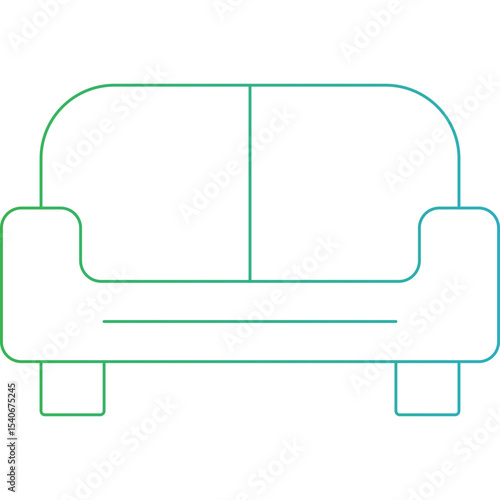 Sofa icon single icon vector illustration