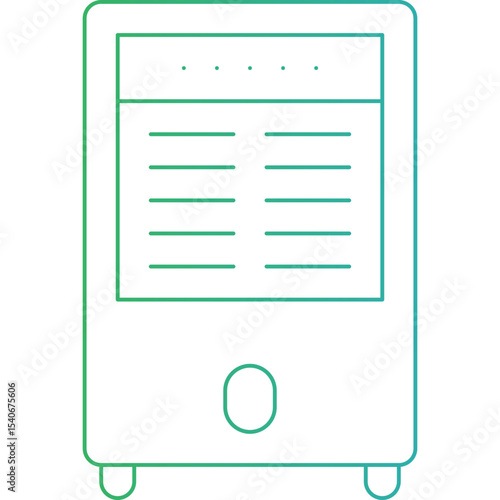 Air cooler icon single icon vector illustration