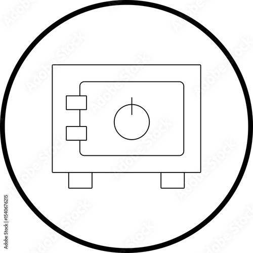 Safe box icon single icon vector illustration